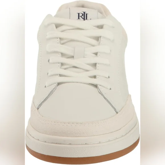 LAUREN RALPH HAILEY LEATHER & SUEDE SNEAKERS 8 - Picture 6 of 8